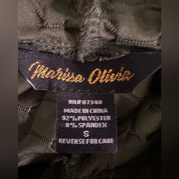 NWOT STRETCH KNIT OLIVE HONEYCOMB HOODIE - Picture 16 of 16